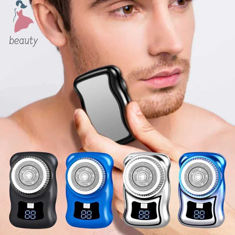 Mini travel shaver mens pocket size portable washable car home shaver rechargeable cordless shaver facial shaver W240819
