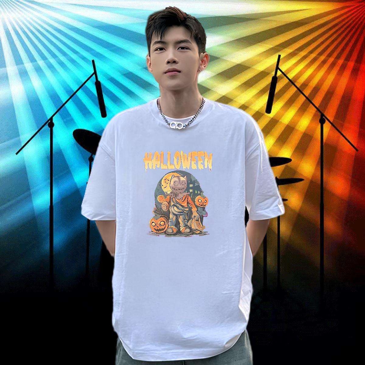 DIY Men Clothes T-Shirt goblet Daily Wear 230g Cotton Top Tees Short Sleeve Soft Designer Men T Shirts Oversized 4XL