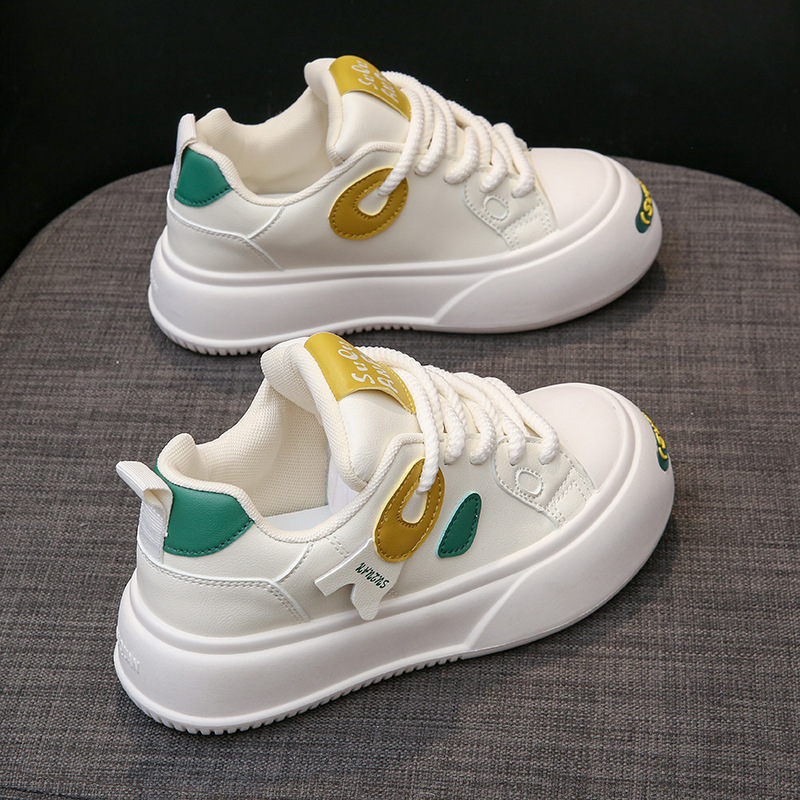 Ddmysports Little White Female Spring New Student Korean Edition Instagram Trendy Versatile Thick Sole Board Sports And Casual Shoes K OUTDOOR