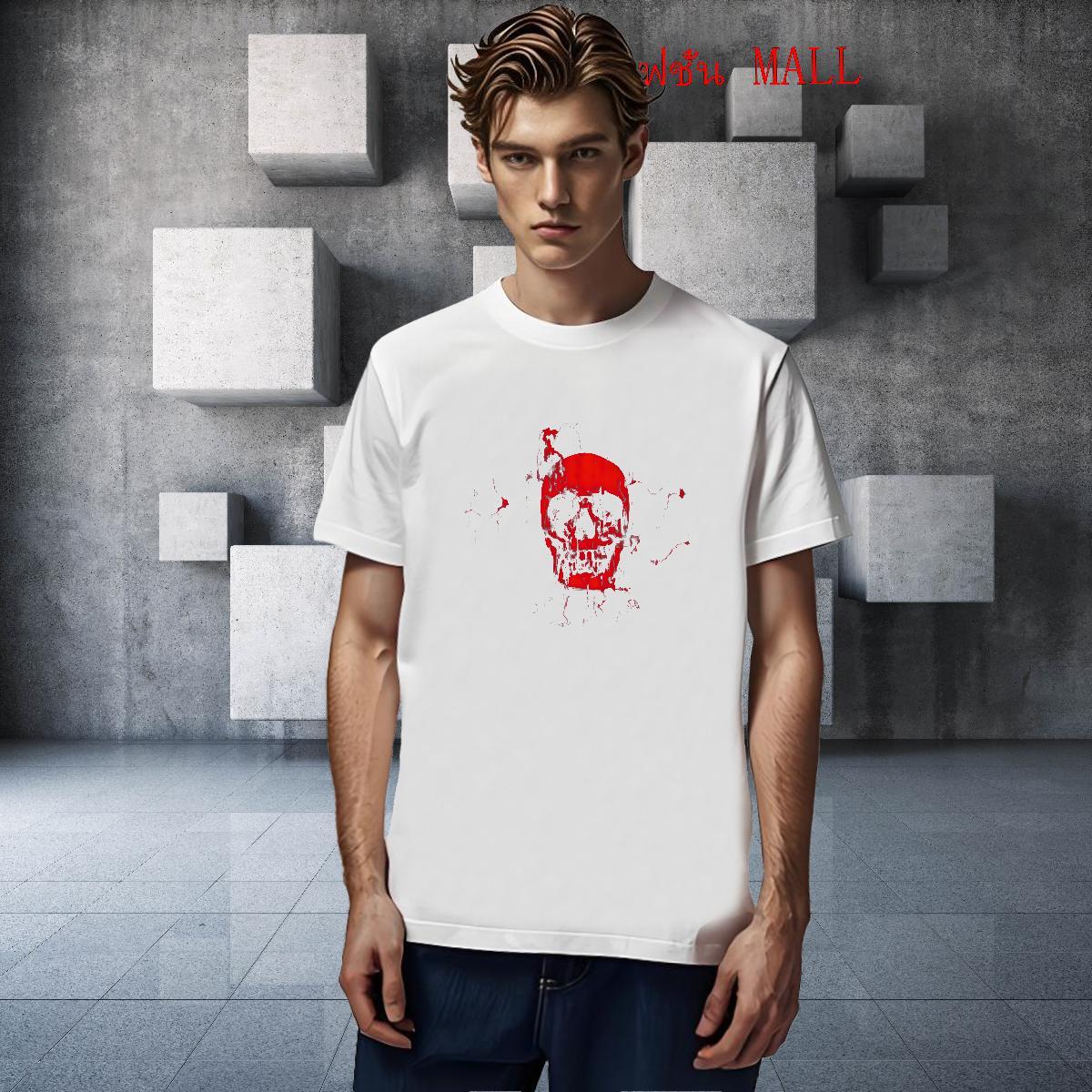 New skull Tshirts 230g Cotton Man T Shirts Custom Printing Outdoor Breathable Short Sleeve TOP Quality Tops Tees