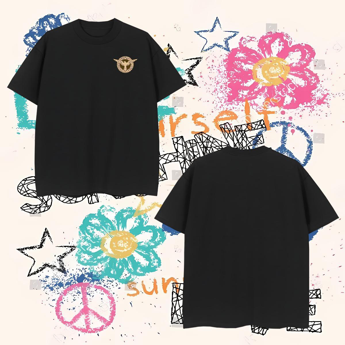Fashion Design Men Clothes T-Shirt logo Sport 230g Pure Cotton Tops Tees Breathable Crew Neck Cool Design Mens T Shirts Asian Size