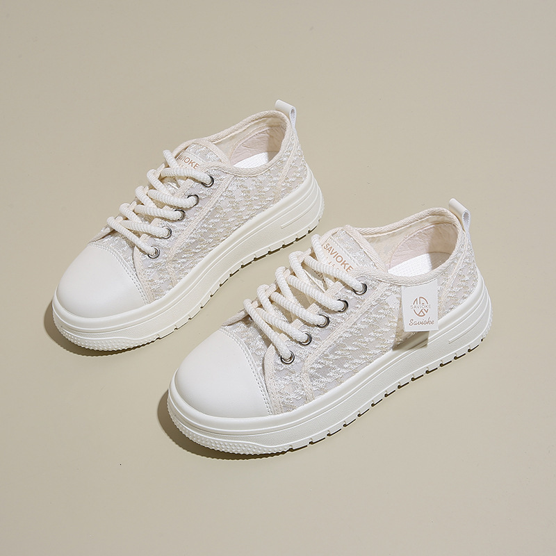 Ddmysports Summer New Instagram Korean Edition Ollow Small White Female Students Thick Sole Versatile Casual Sports Board Shoes P OUTDOOR