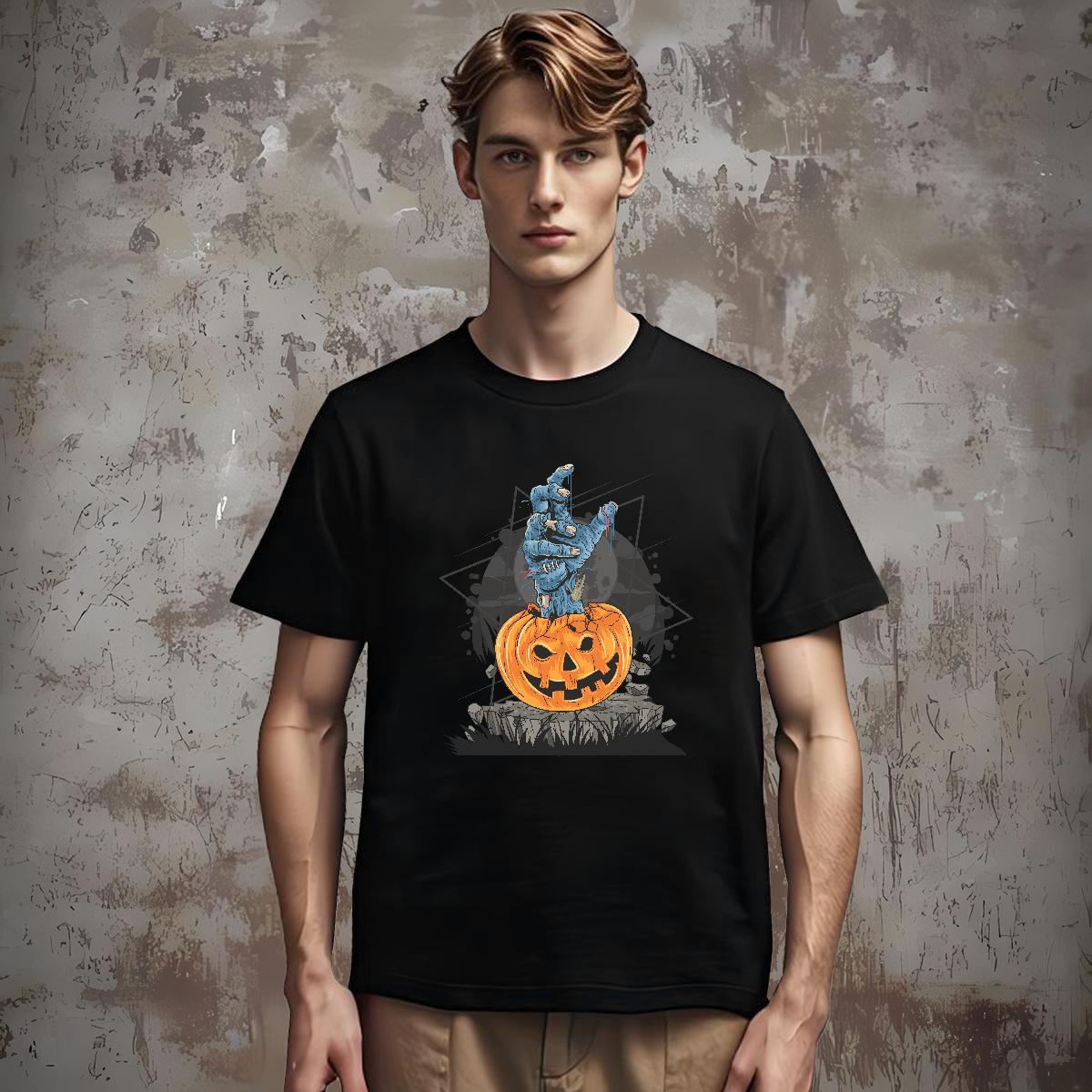 New Designer Men Tees halloween Street wear Hip Hop 100% Cotton 230g Clothings Breathable Short Sleeve Comfortable T-Shirts for Men DIY Printed