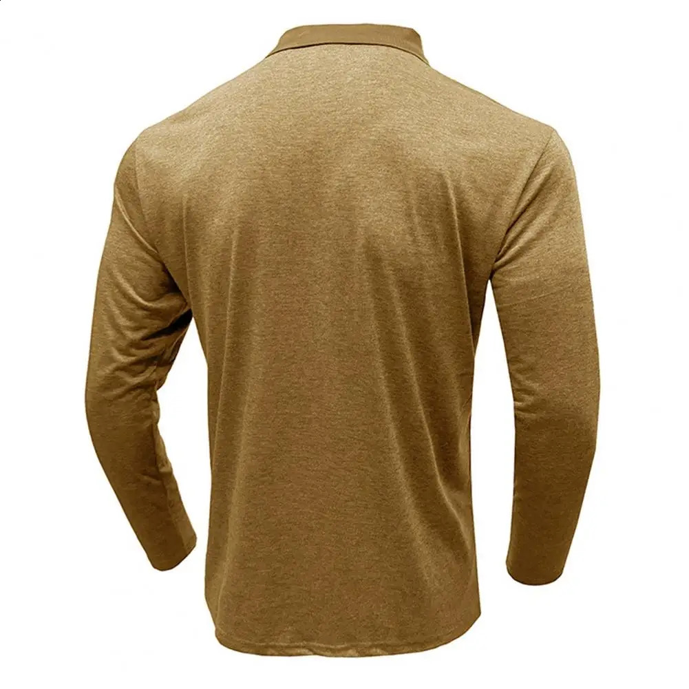 Men Top Mens Striped Print Pullover Shirt for Fitness Business Wear Long Sleeves Stretchy Fabric Mid Length Turn-down Collar 240820