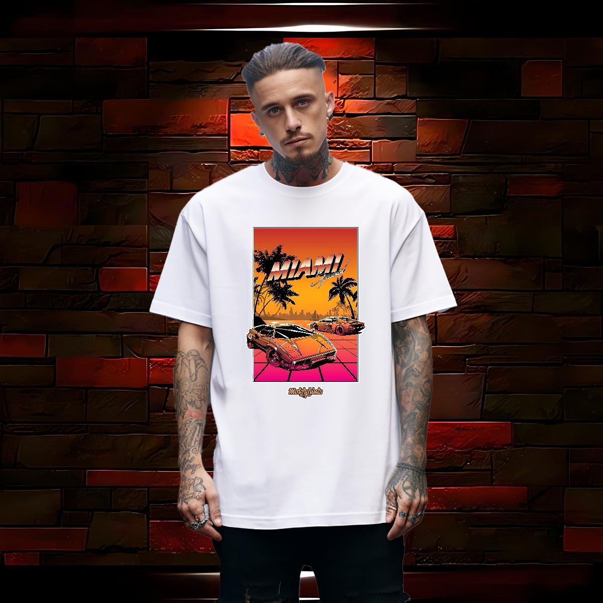 Brand beach 230g Pure Cotton Couples T Shirts Daily Outfit Breathable Crew Neck Man T Shirts Fashion DIY Printed Tops Tees