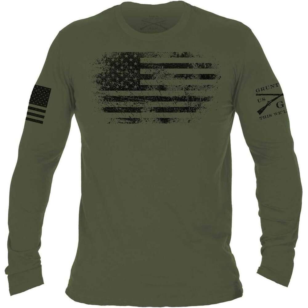 Long Sleeve Shirts for Men sweatshirt American long sleeved T-shirt T shirt Tee Streetwear Casual tops clothes