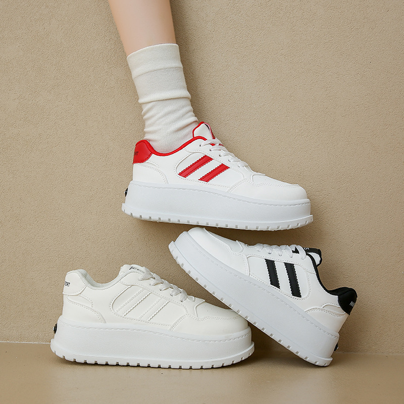 Ddmysports Autumn New Ins Korean Edition White Student Fashion Thick Soled Women S Versatile Casual Sports Shoes JC OUTDOOR