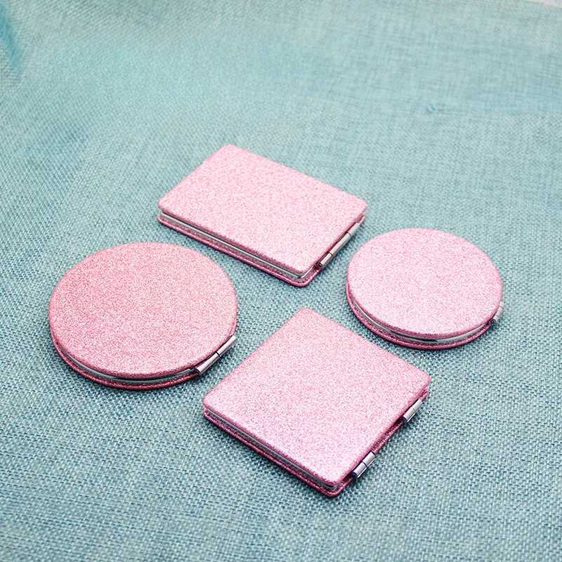 Chic High Definition Folding Square Mirror Mini Double-sided Flip Mirror INS Pocket Cosmetic Mirror Y240819