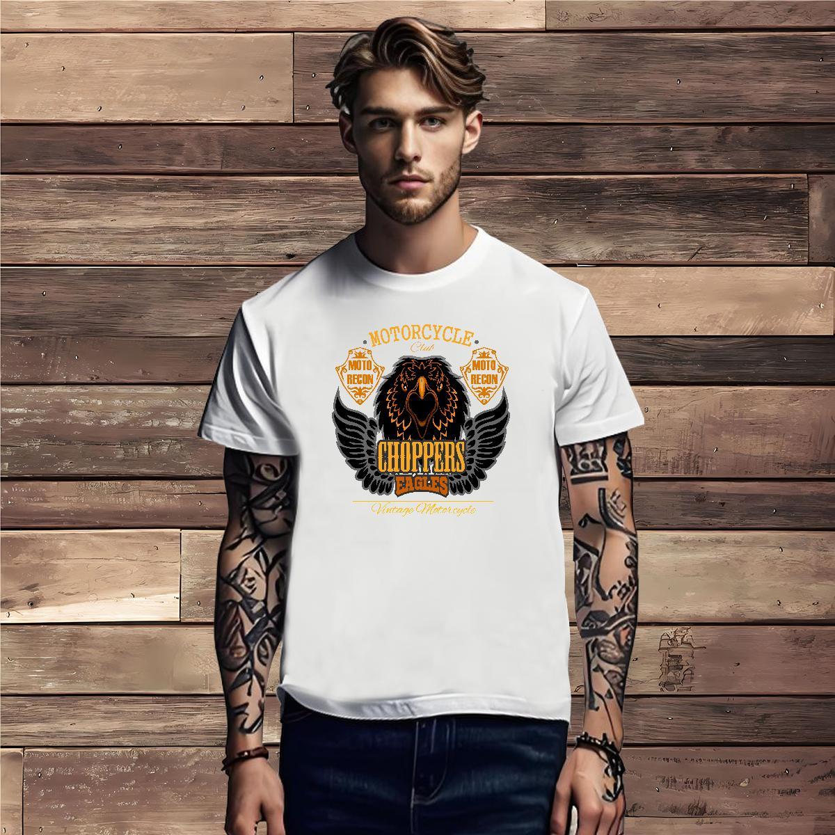 2024 Summer Tshirt for Man Woman eagle Spring Summer 230g 100% Cotton Tops Crew Neck Classic Man T Shirts DIY