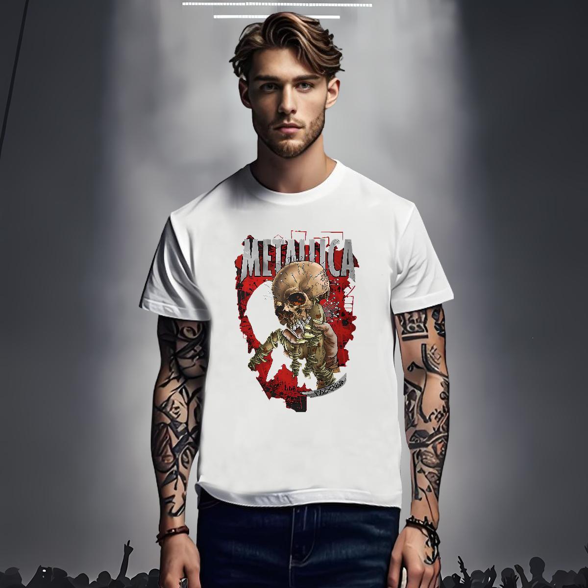 Mens T Shirts 230g Cotton scary Casual Beach Short Sleeve Soft Plus Size Custom Tshirts Fashion Cool Design Tees