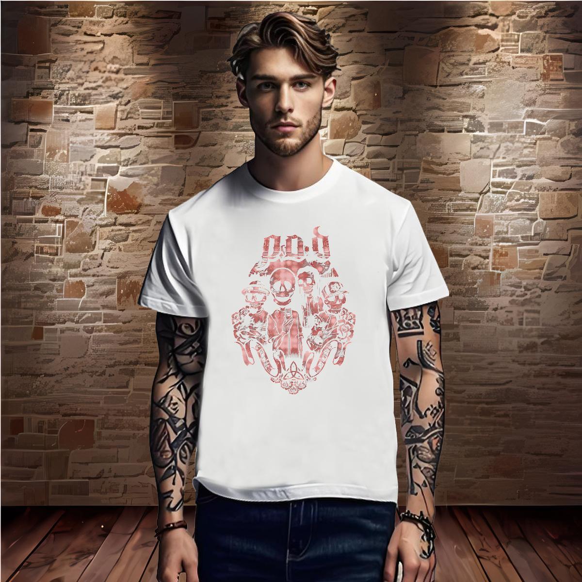 T Shirts Men 230g Pure Cotton scary Home Outdoor Breathable Soft Custom Print Oversized Mens Tshirts Customized Unisex Polos