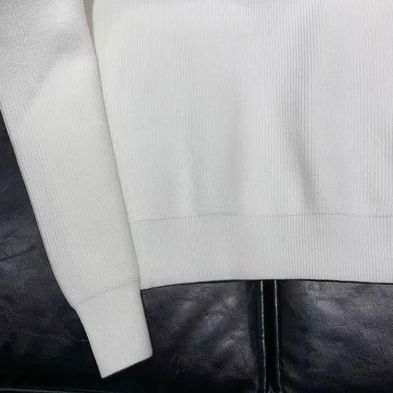 Spring Autumn Mens Knitting Long Sleeve Solid High Quality Polo Shirts Sports Business Slim Fit Polo Shirt Fashion Tees Tops 240820