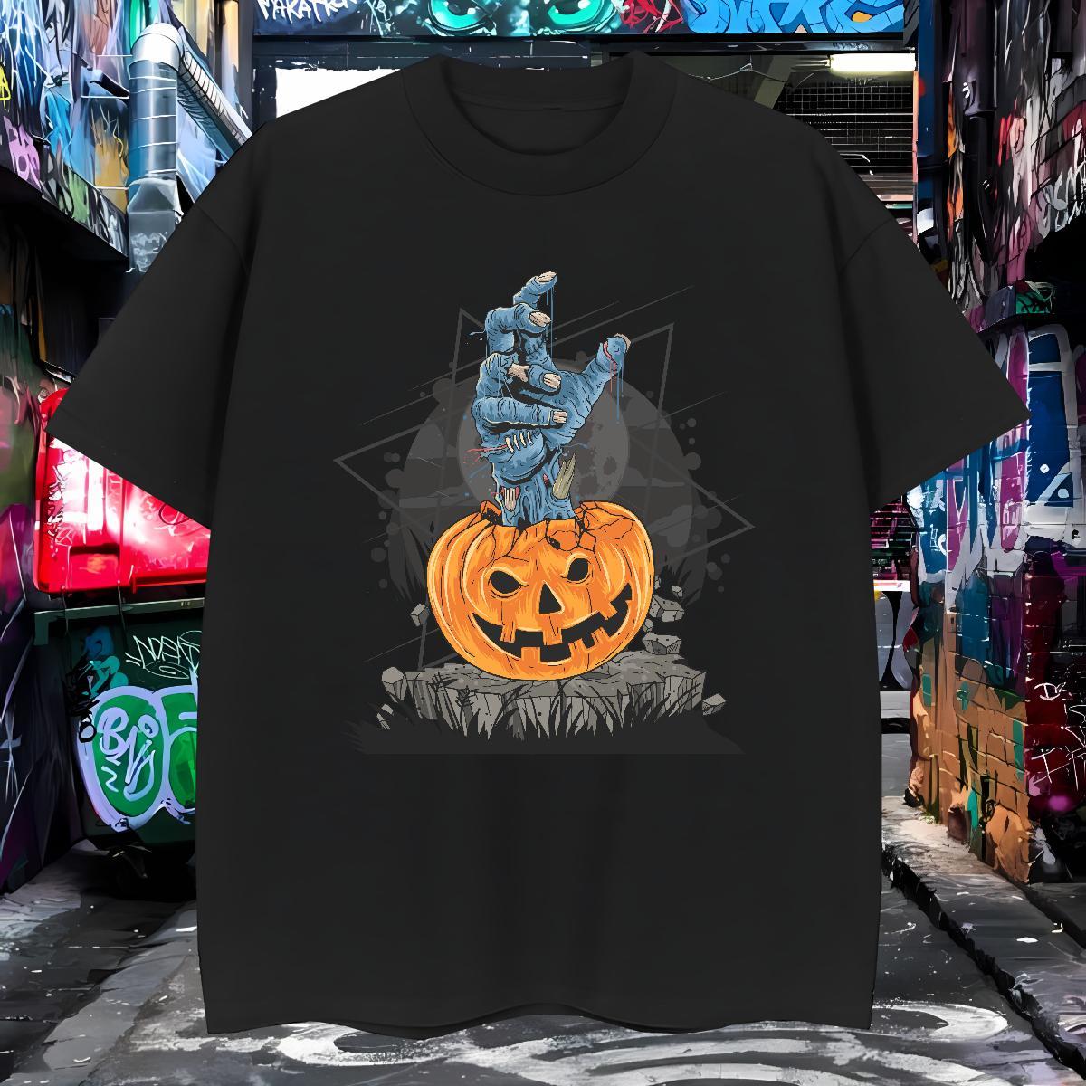 2024 Designer Men Tshirts pumpkin Street 230g Pure Cotton Top Tees Short Sleeve Soft Cool Design T-Shirts DIY