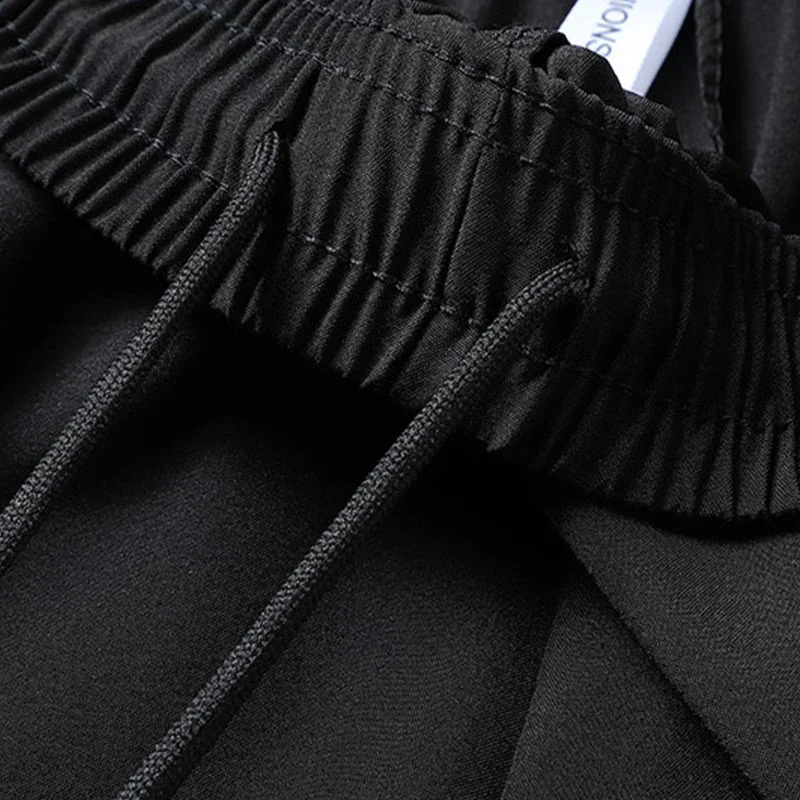 Ice silk shorts for quick drying and breathable mens summer ultrathin large sports running sweatshirt poorly ventilated casual loose Capris Beach 2408