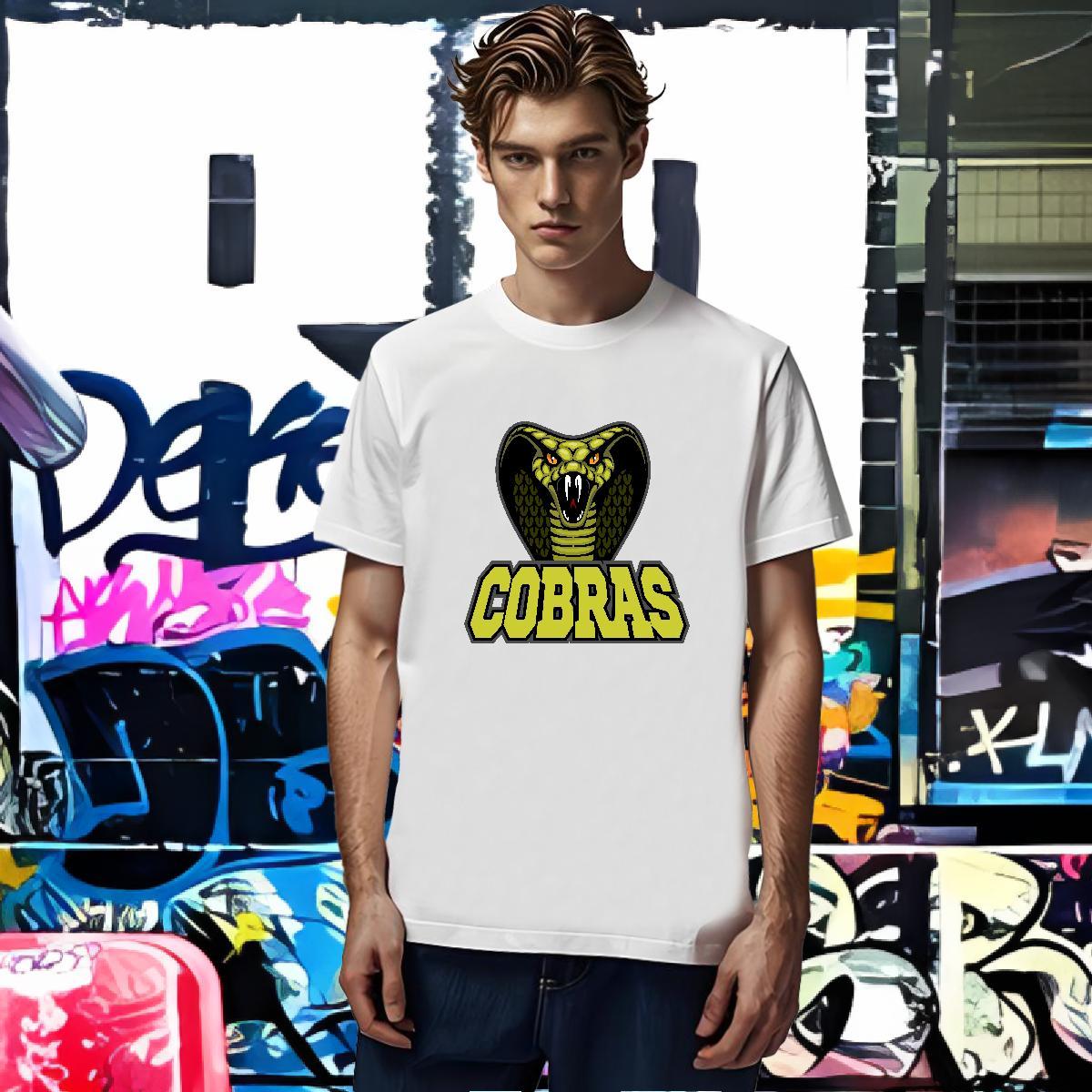 Comfortable Man T Shirts cobra Breathable Short Sleeve Sport White Plus Size 230g Pure Cotton Men Tshirts New Designer Tops Shirt