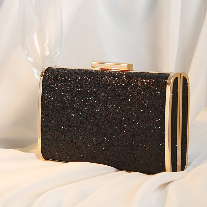 2023 New Fashion Shining Chain Crossarm Small Square Bag Banquet Dress Bridesmaid Handbag Women