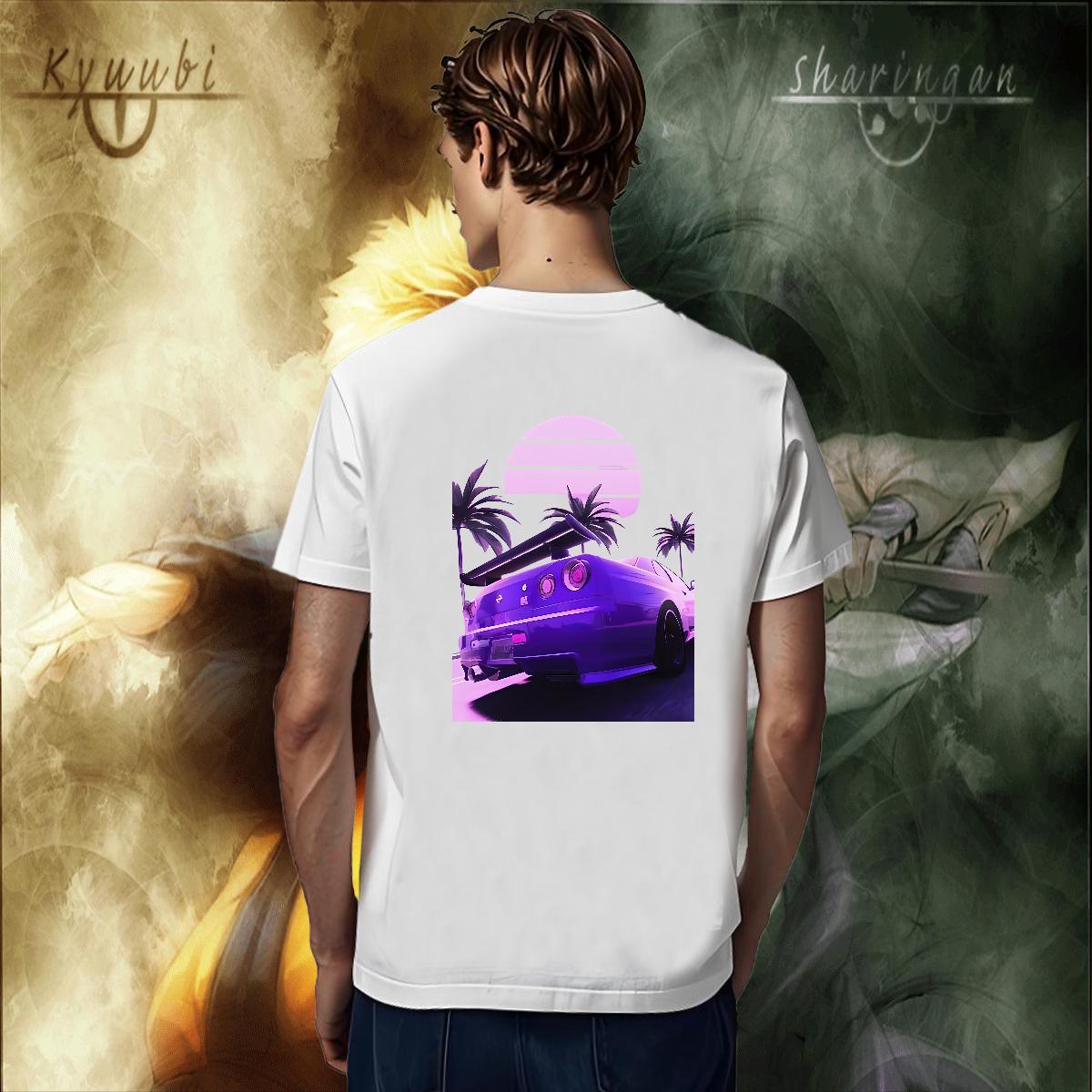 Brand beach Men T Shirts Summer Casual Mens Tshirts 230g Cotton Designer Fashion Breathable Crew Neck DIY Anime Polos