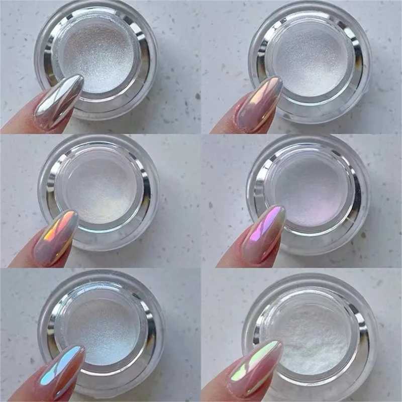 Nail Powder Flash Dust Super Fine Moonlight Stone Pearl Magic Mirror Powder Aurora Nail DIY Aurora Powder Nail Art DecorationXJ240815
