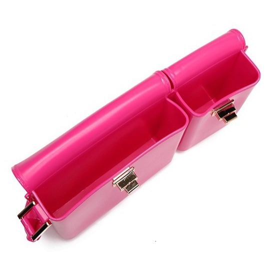 PVC Barbie Jelly Fashionable Versatile Divided Handbag, Stainproof and Easy to Wash, Summer Women's Shoulder Bag