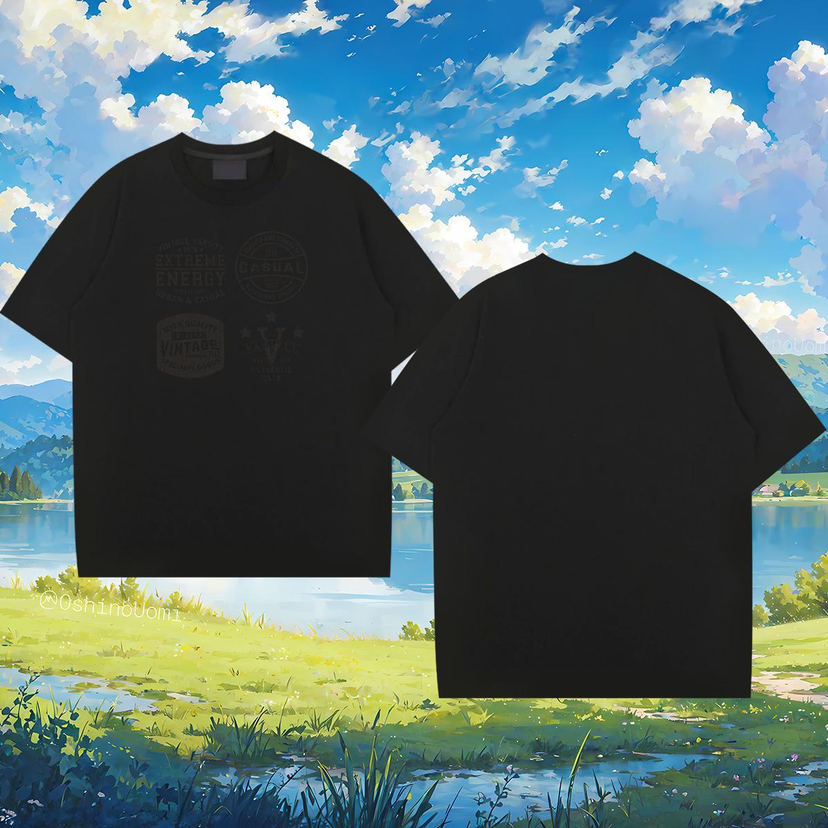TOP Quality letter 100% Cotton 230g Tshirts Spring Summer Breathable Short Sleeve T Shirts Men Customized Customized Print Tops Shirt