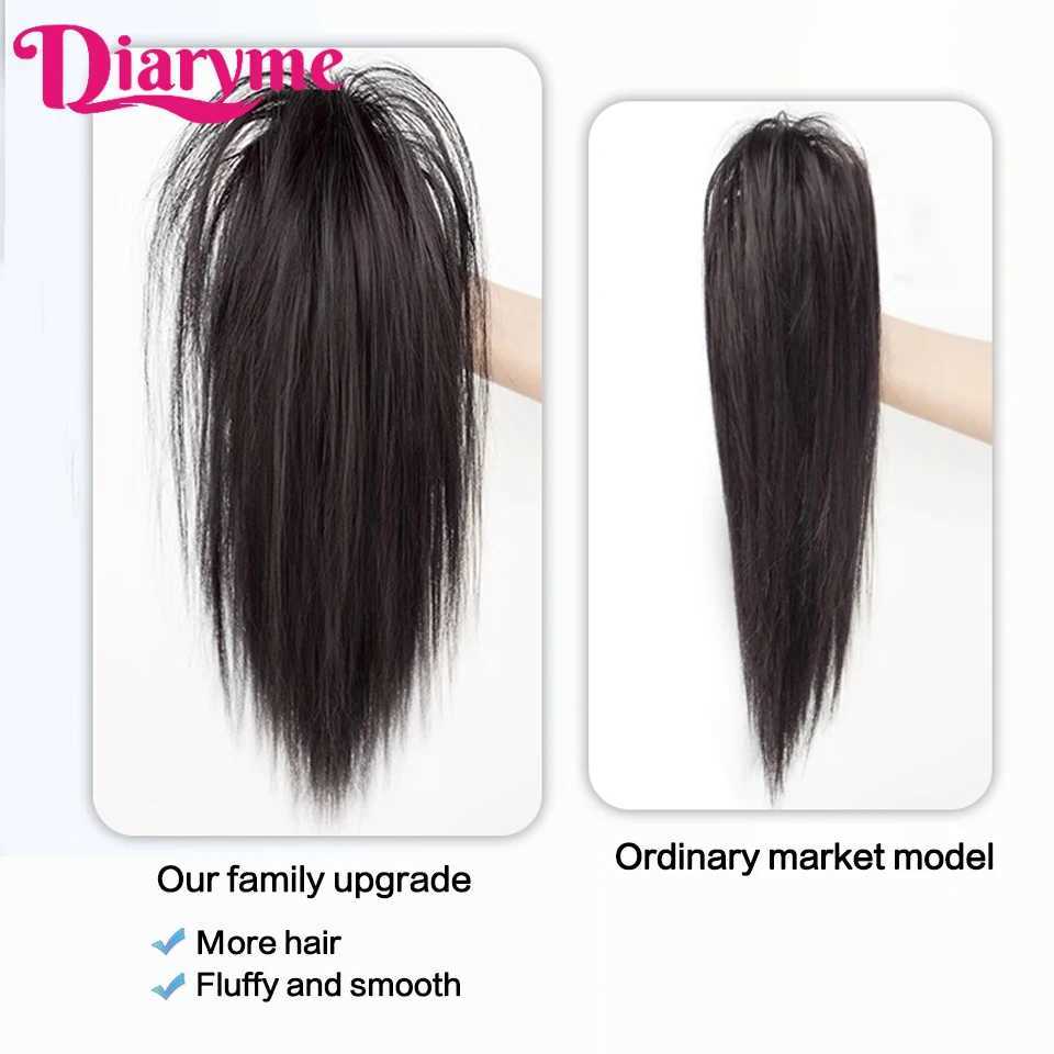 Ponytail wig womens synthetic long hair waterfall half series high ponytail claw clip ponytail wig girls natural fake sea W240817