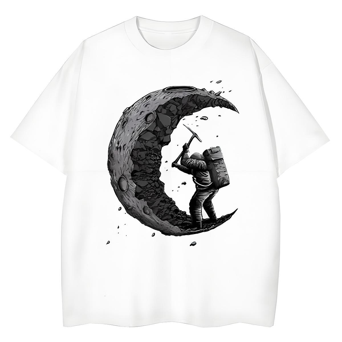 2024 Designer Woman Tshirt Spring Summer Breathable Crew Neck Top Shirts Designer Nice 230g Pure Cotton spaceman Floral Print T-Shirts