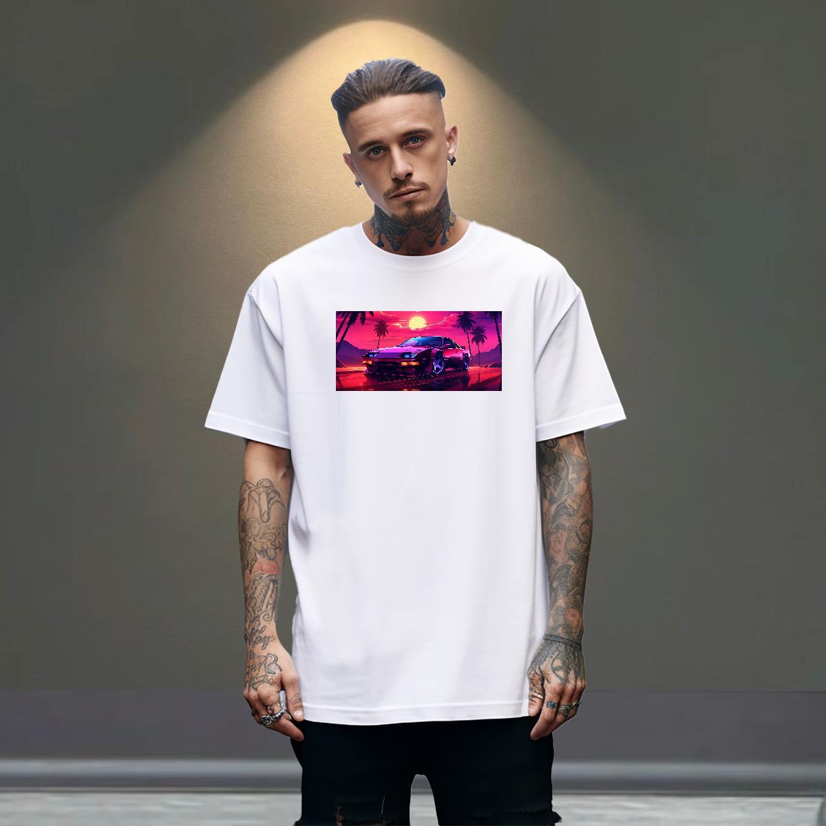 Cool Design Tshirt for Man Woman Sport 100% Cotton 230g Plus Size Cartoon Breathable Short Sleeve car Mens T Shirts DIY Tops Shirt