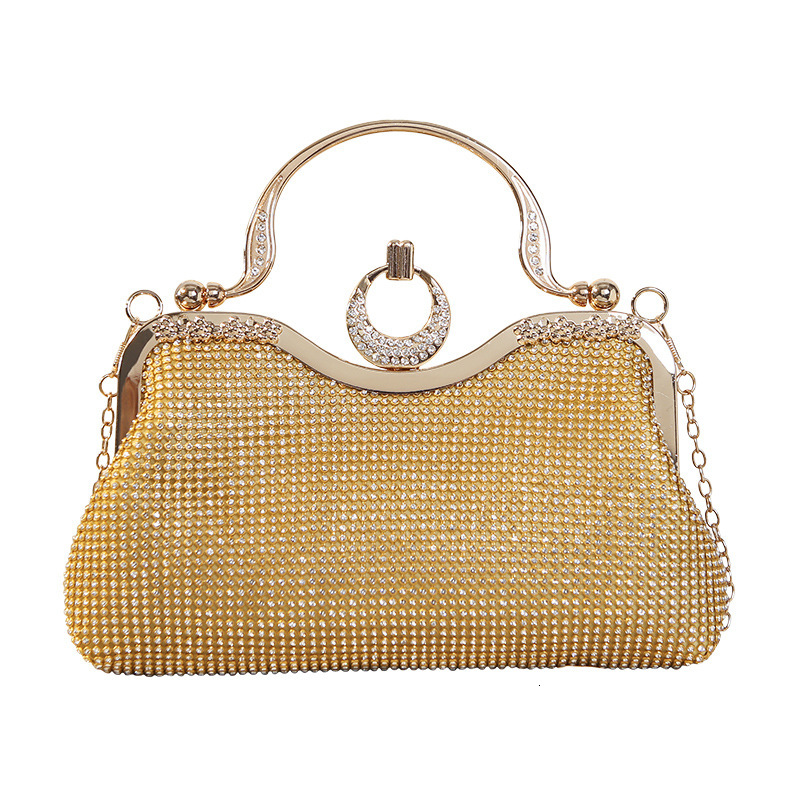 New Embedding Dinner Banquet Water Diamond Handbag Women's Dress Crossbody Evening Bag