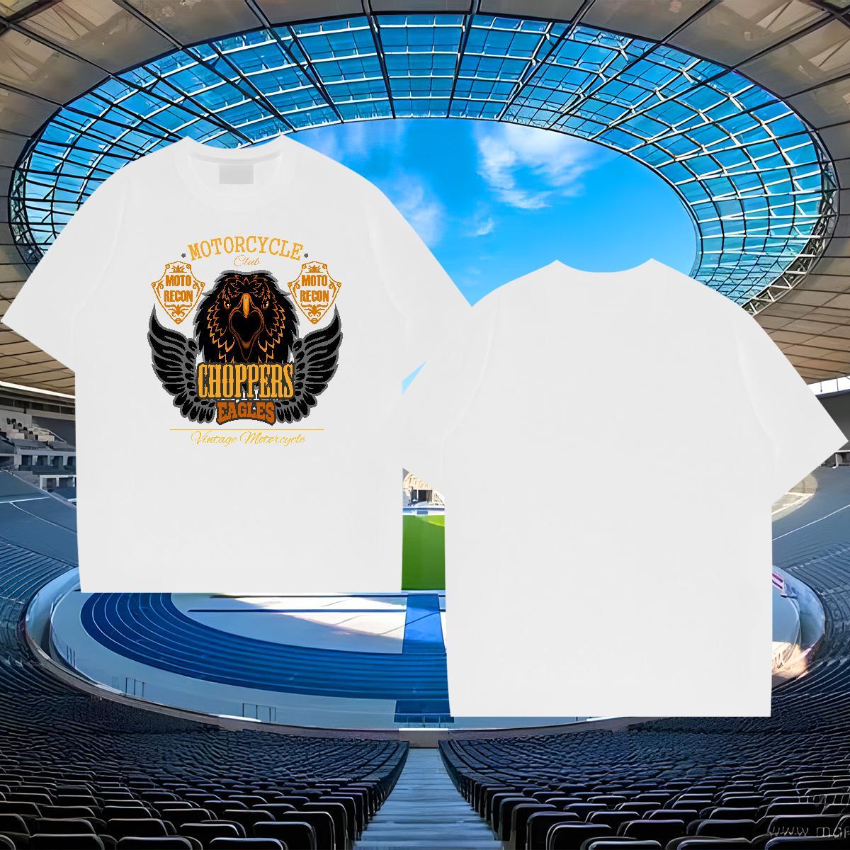 Designer T-Shirts eagle Crew Neck Breathable Casual Custom Printed 100% Cotton 230g Men Clothes T-Shirt New Arrival Polos