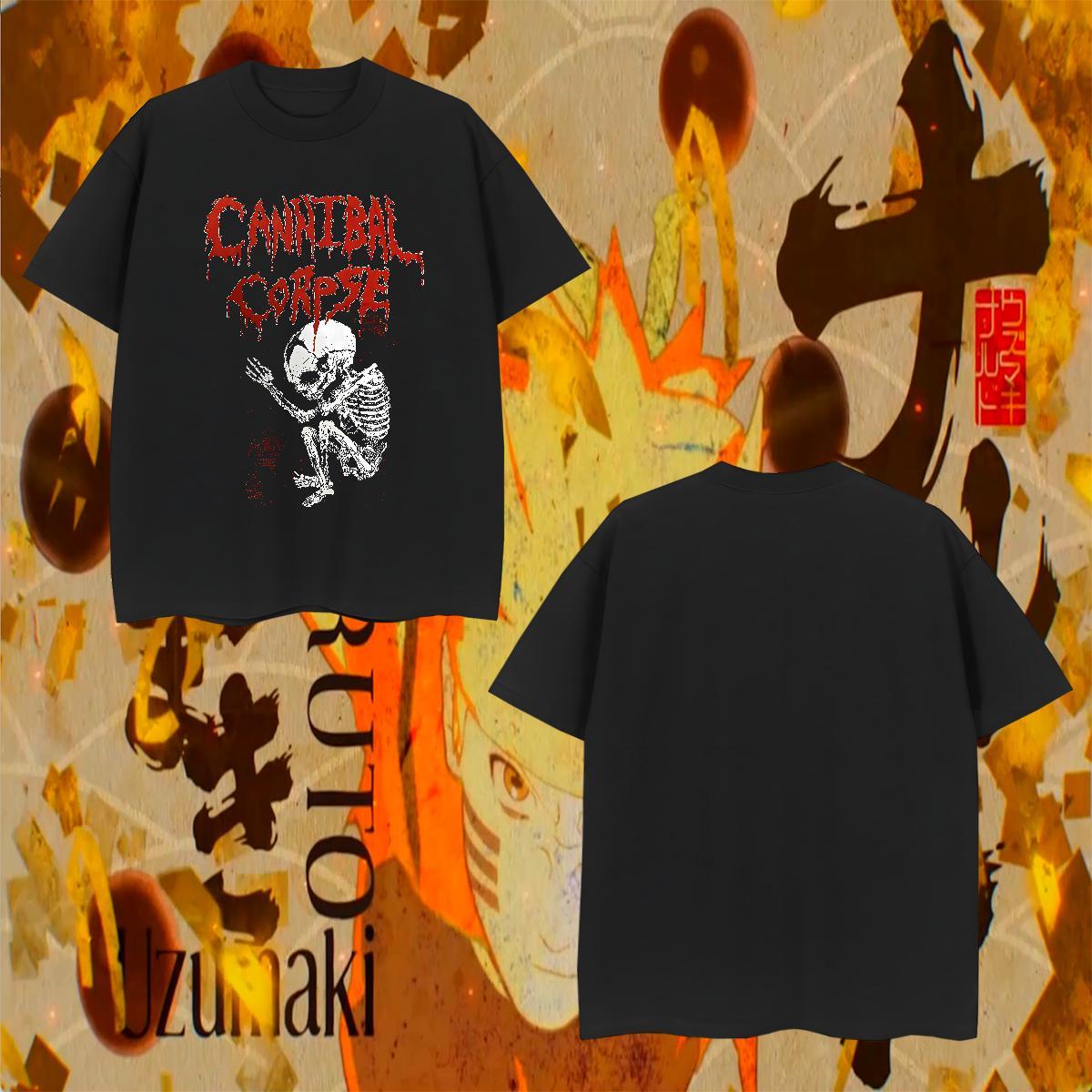 Man T Shirts 230g Cotton scary Sports Casual Breathable Crew Neck Cartoon Printing L-4XL Men Clothes T-Shirt New Arrival Comfortable Tee Shirt