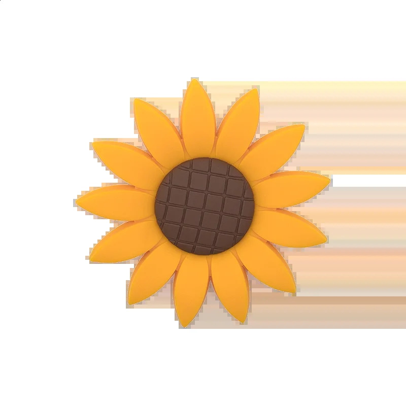 1 PVC Sunflower Palm Beach Bag Charm Decoration with Rainbow Coconut Duck Tote Accessories 240820