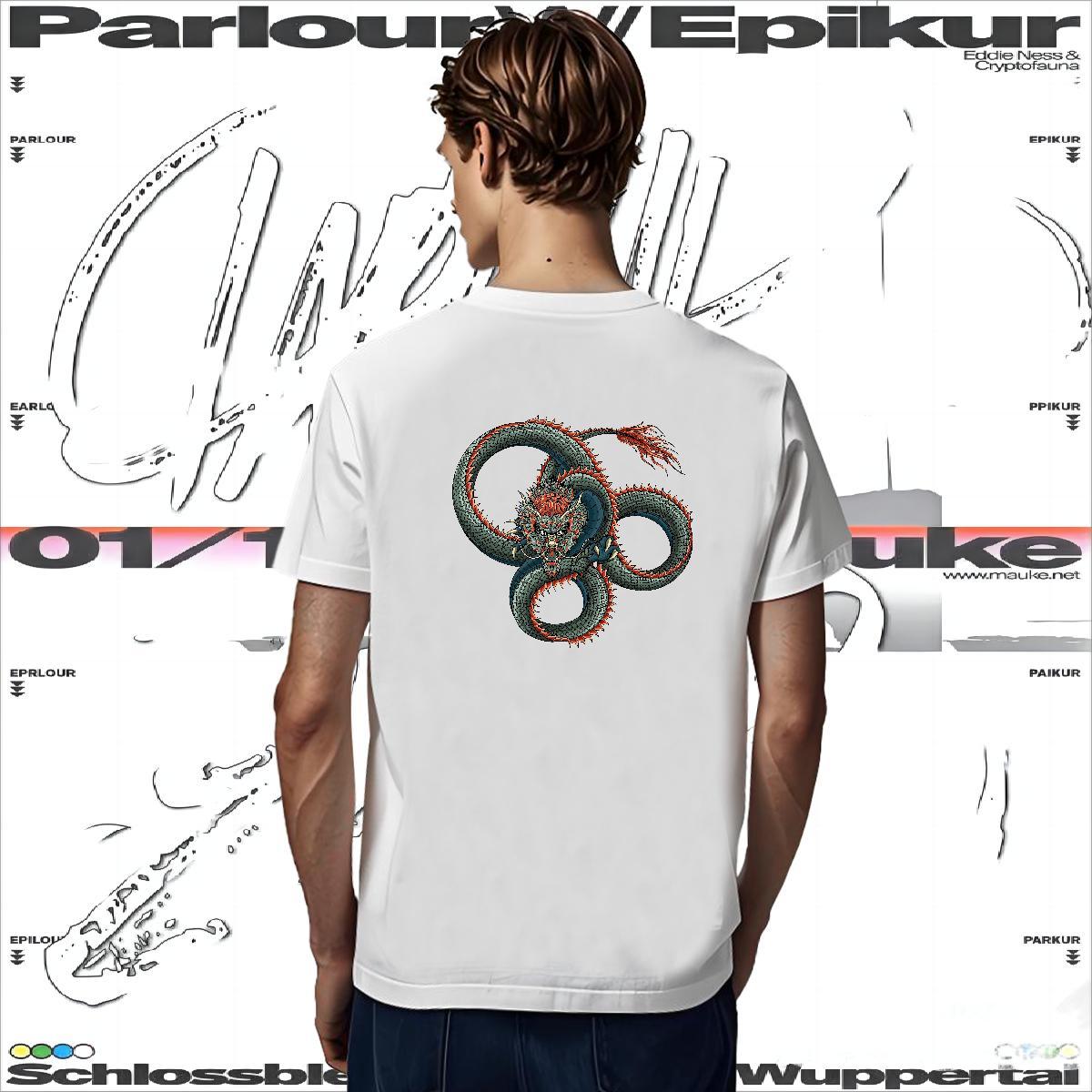 Mens T Shirts 230g 100% Cotton dragon Home Outdoor Pure Cotton DIY Printed Mens Tshirts Casual New Free Shipping Polos