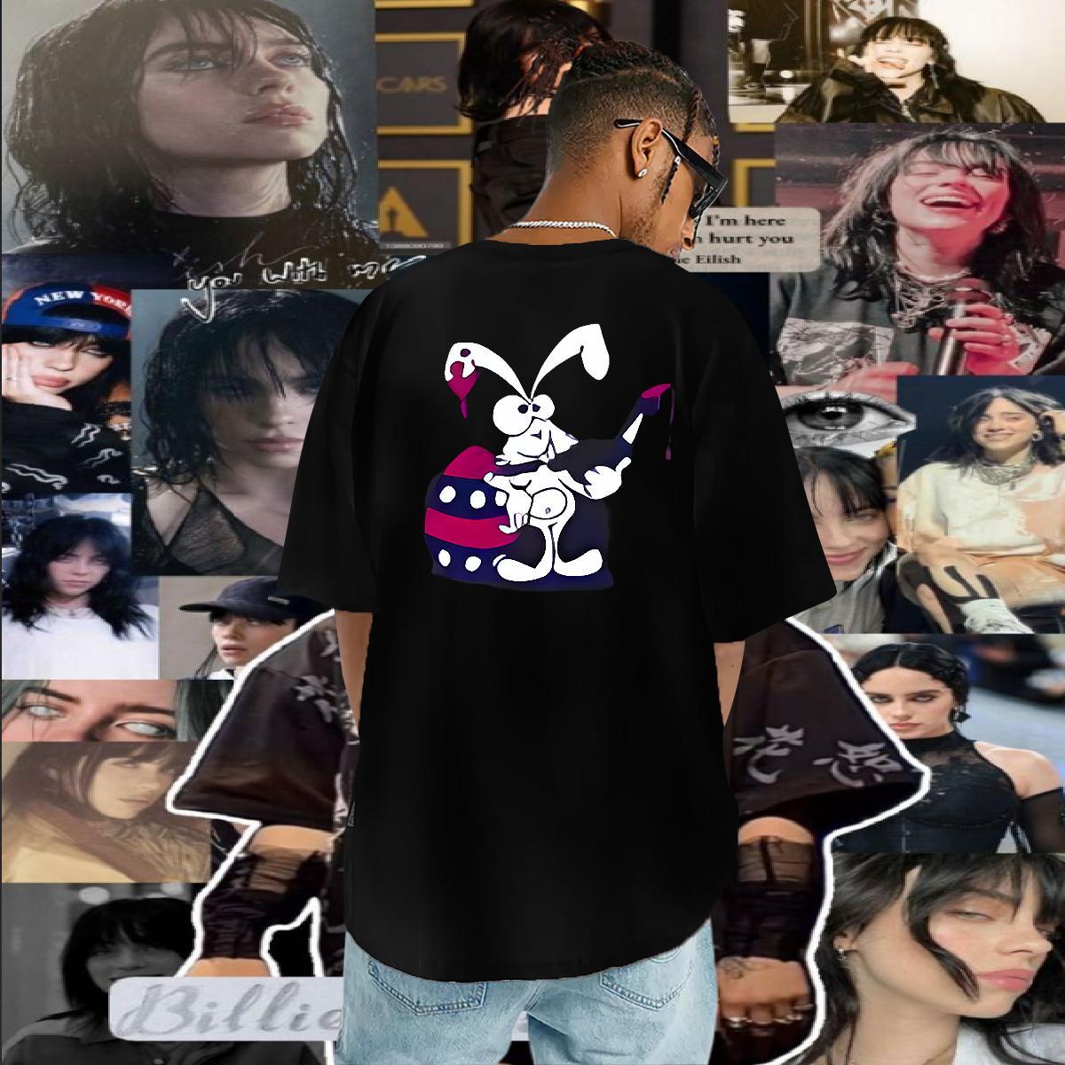 2024 Summer Tshirt for Man Woman rabbit Home Outdoor 230g 100% Cotton Polos Breathable TOP Quality Mens T Shirts Custom Anime