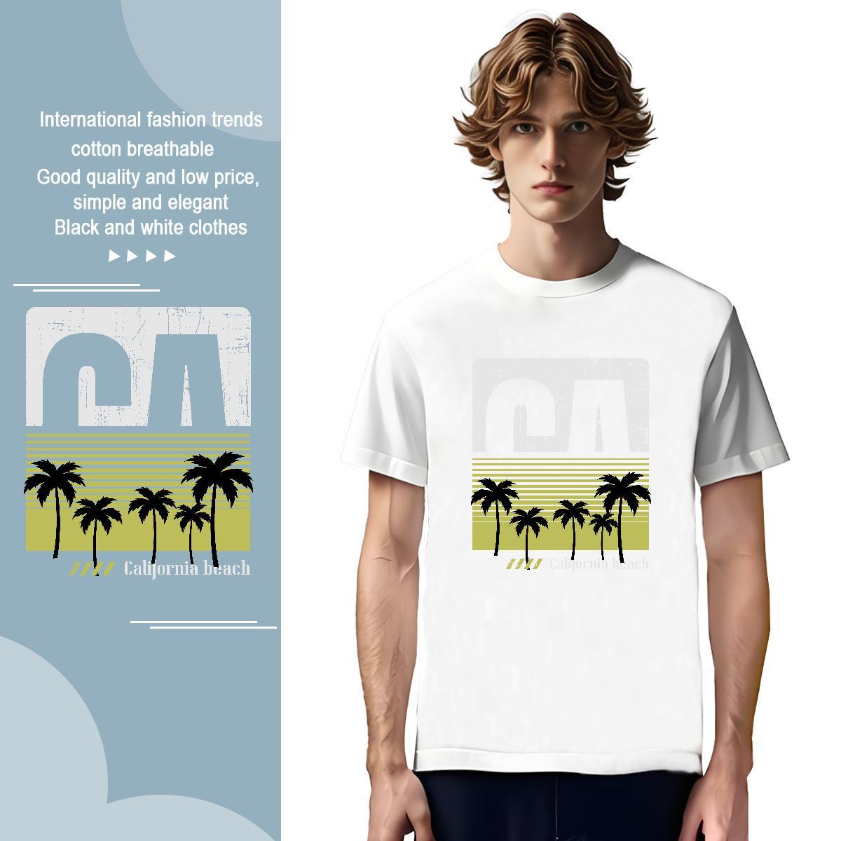 Cool Design tree 230g Pure Cotton Tshirts Street Wear Crew Neck T Shirts Men Stylist Custom Anime Tops Tees