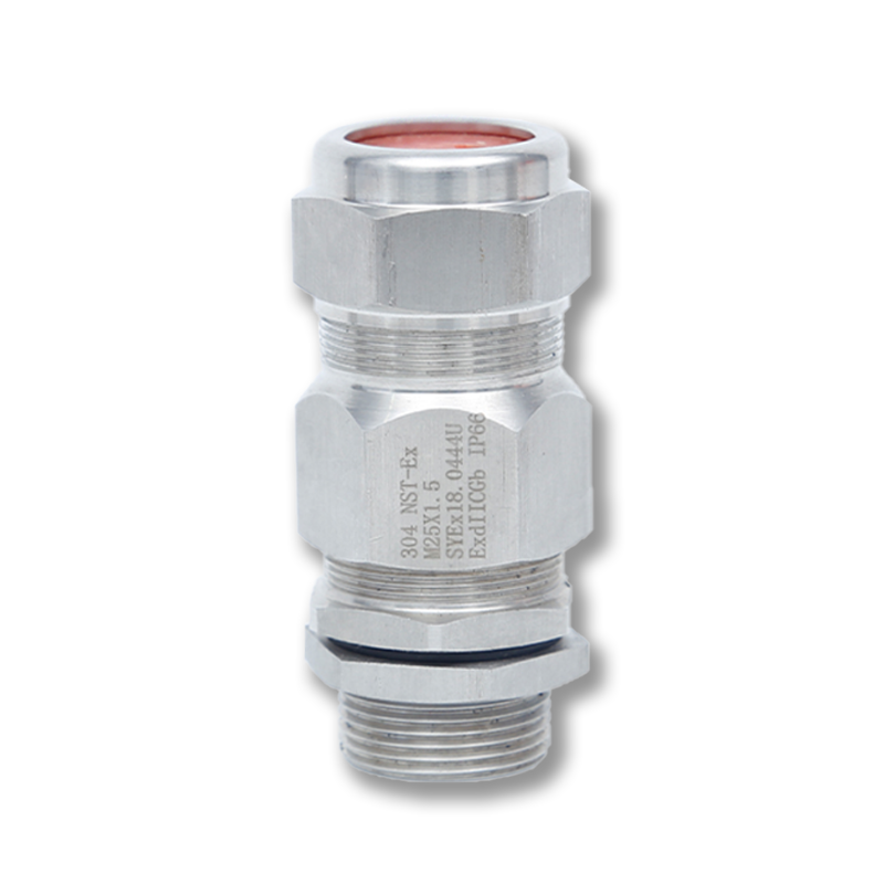 Stainless steel joint Single sealed armored gland head 304 stainless steel explosion-proof stuffing box gland waterproof cable clamping sealing joint 