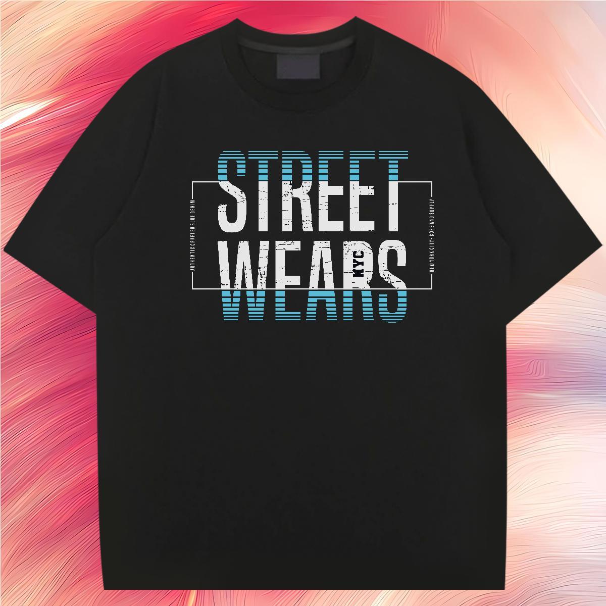 Cool letter 230g Cotton Tshirts Street Casual Breathable Crew Neck T-Shirts 2024 Designer DIY Printed Clothes