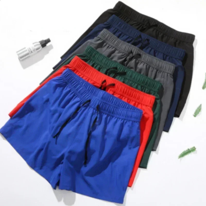 Running cargo short leg quick drying beach mens sports shorts elastic jogging casual pants 240819