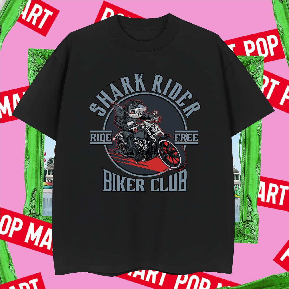 Loose motorbike 230g Cotton Men Tshirts High Street Hip Hop Round Neck Short Sleeve Man T Shirts Custom Asian Size Tops Shirt