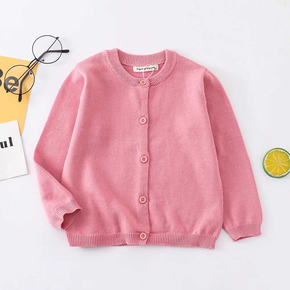 Spring Autumn Sweater for Baby Girls Cardigans Coat 1-6 Year Childrens Clothing Boys knitting Sweaters Kids Cardigans SolidXJ240819
