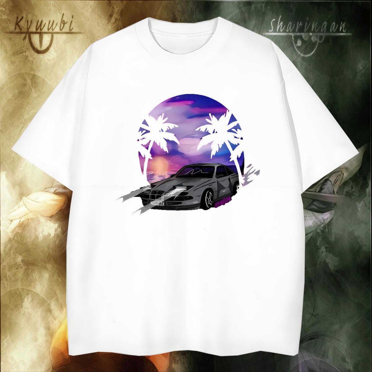Cool Design Men Tees Daily Wear 230g Pure Cotton Graphic Round Neck Short Sleeve car Man T Shirts Custom Tee Shirt