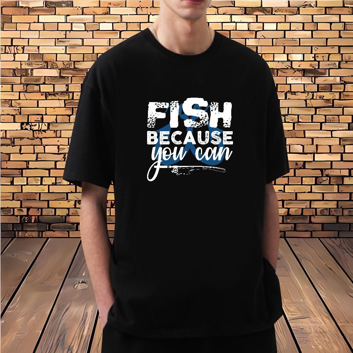Designer fish 230g 100% Cotton Men Tshirts Street Wear Crew Neck Breathable T-Shirts Fashion Casual Plus Size Cartoon Top Tees