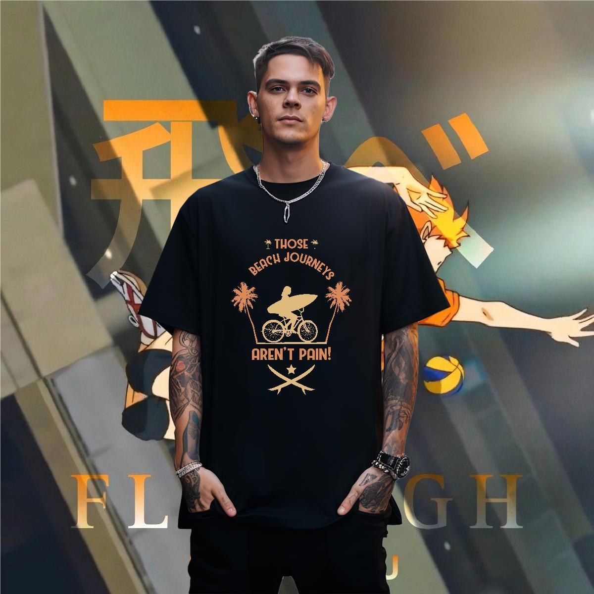 Soft beach 100% Cotton 230g Men Clothes T-Shirt Spring Summer Breathable Short Sleeve T Shirts Men New Skull Top Tees