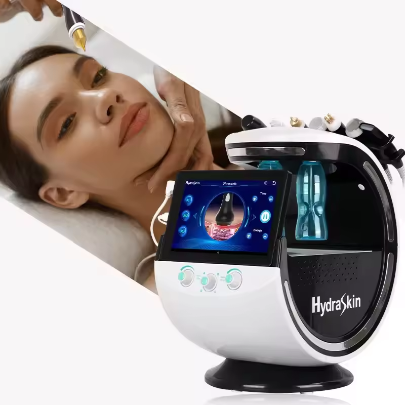 Factory Direct Facial Analysis Care Instrument High Frequency Light Wrinkles Promote Collagen Regeneration Water Oxygen Jet Machine Smart Ice Blue 7 i