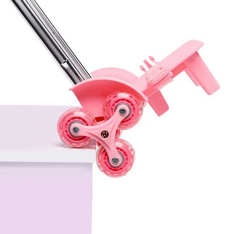 Black Pink Trolley for Chirldren Schools Bag Rolling Wheels for School Backpack 2Wheels 6 Wheels Trolley Without Shoolbags Y240820