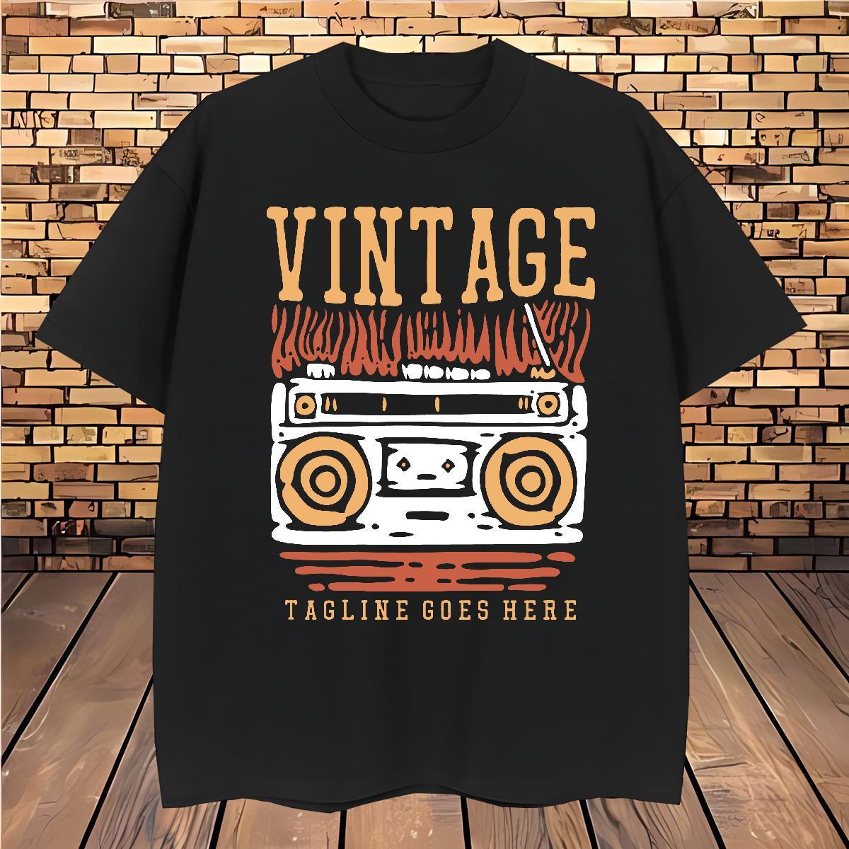 Classic radio T shirt Beach Couples T Shirts 100% Cotton 230g 2024 Breathable Crew Neck Cartoon Printing L-4XL Tee Shirt
