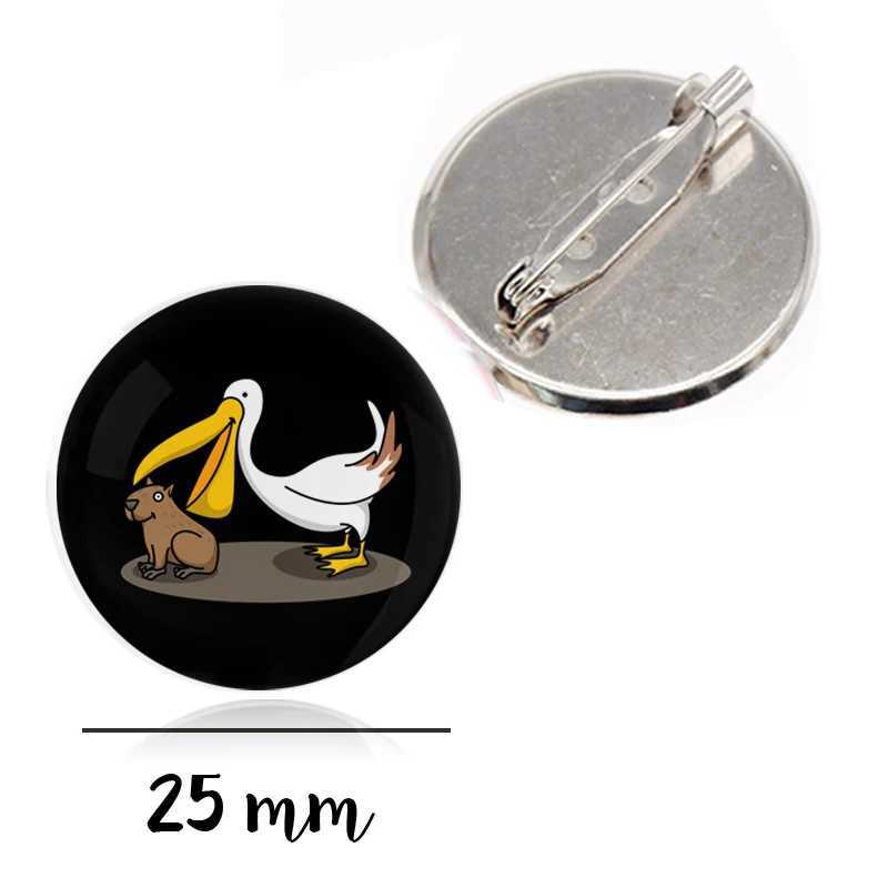 Capybara Brooches Badge Pin Kawai Cartoon Animal Fun Brooch Harajuku Clothing Decoration Money Bag Accessories W240815