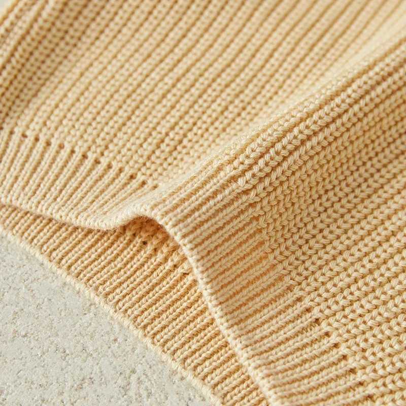 Newborn Baby Girl Boy Knitted Long Sleeve Autumn Winter Sweater Solid Loose Pullover Casual Tops Kids Clothes 3M-5YXJ240819