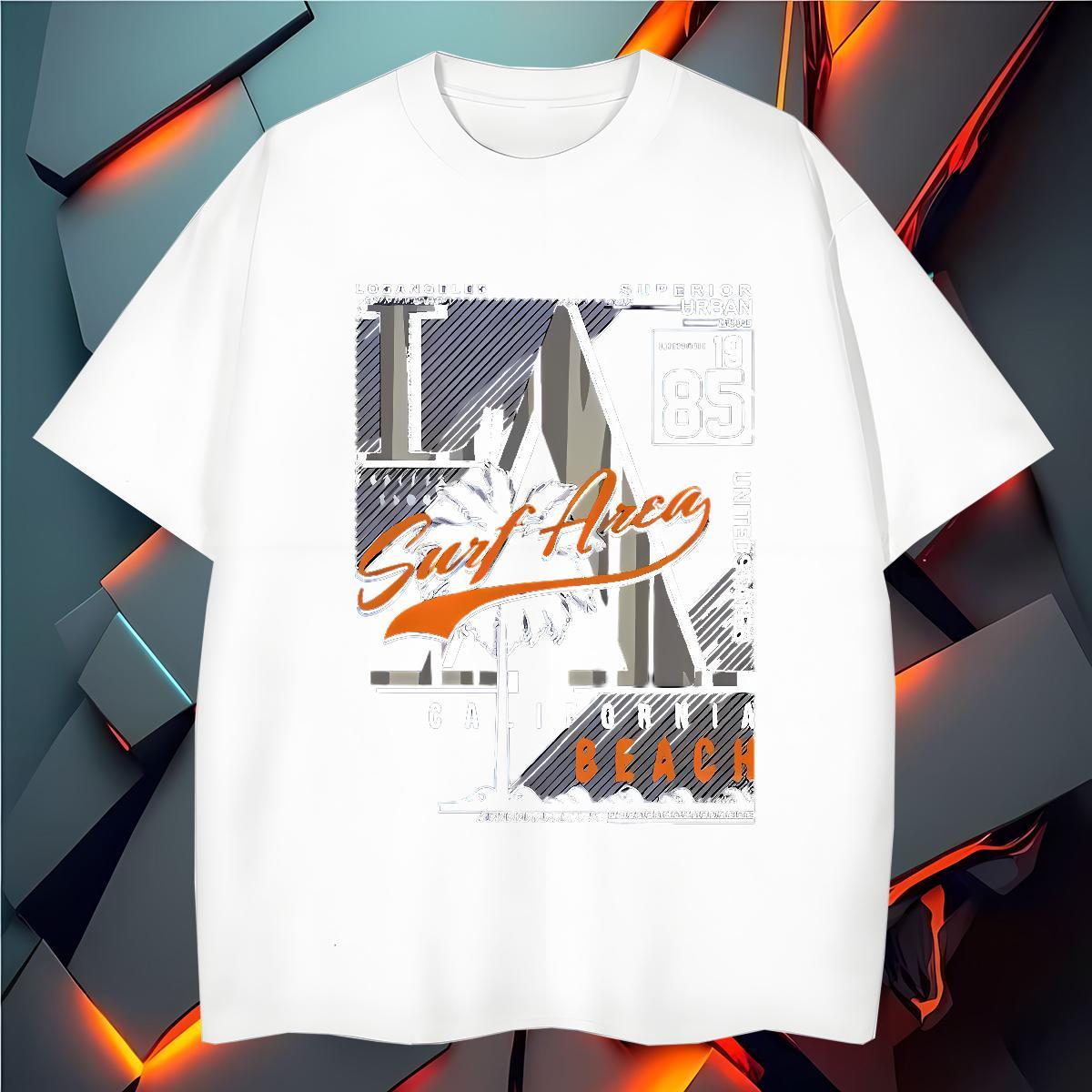 High Quality letter 100% Cotton 230g Mens Tshirts Street Casual Breathable Short Sleeve T-Shirts for Men 2024 Designer DIY Printed Tee Shirt