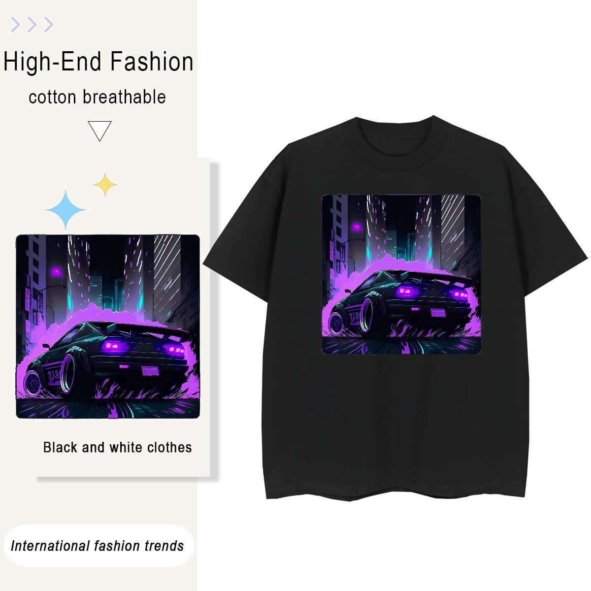 Free Shipping beach 230g Pure Cotton Men Tops Tees Daily Outfit Short Sleeve Soft T shirt Custom Custom Print Oversized Clothings