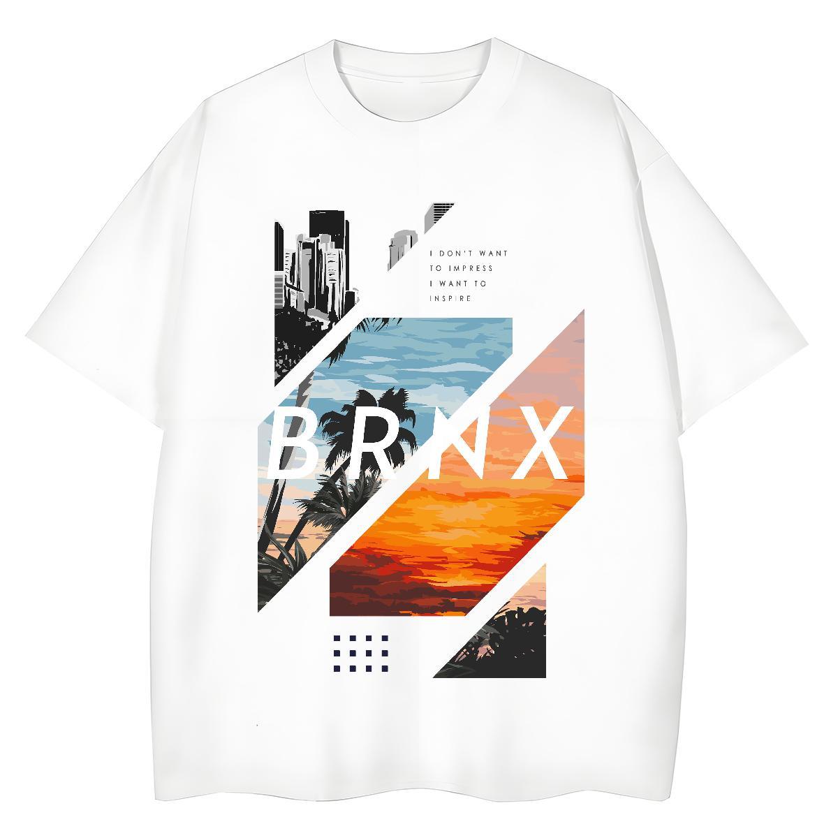 Wholesale Men Tops Tees tree Daily Outfit 230g Pure Cotton Clothings Crew Neck Breathable Unisex Man T Shirts Custom Anime